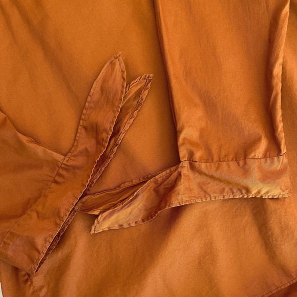 niko and… Deep Orange Tie-Sleeve Square Neck Blouse - Picture 8 of 14